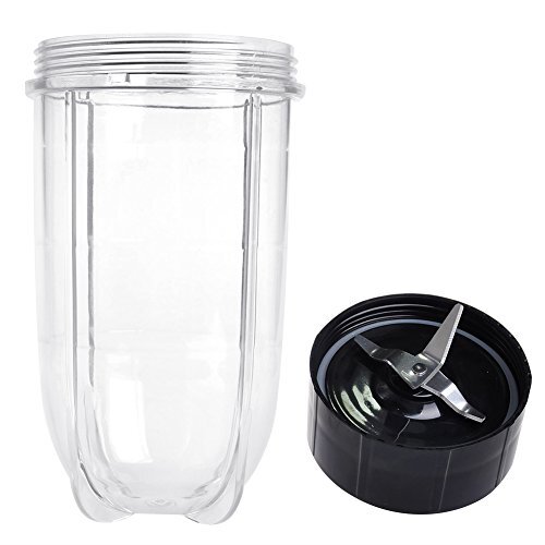 QT Replacement Cross Blade + Tall Cup Set, Replacement Parts for 250w Magic Bullet Blender Juicer